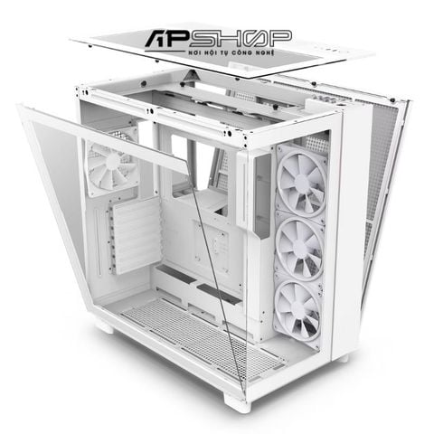 Case NZXT H9 Elite Mid Tower White  Chính hãng