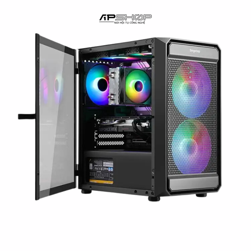 Case Segotep ARTIST 2F RGB Black | Chính hãng