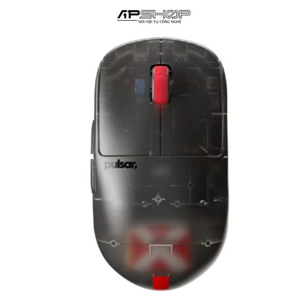 Chuột Pulsar X2H Medium Clear Black Edition