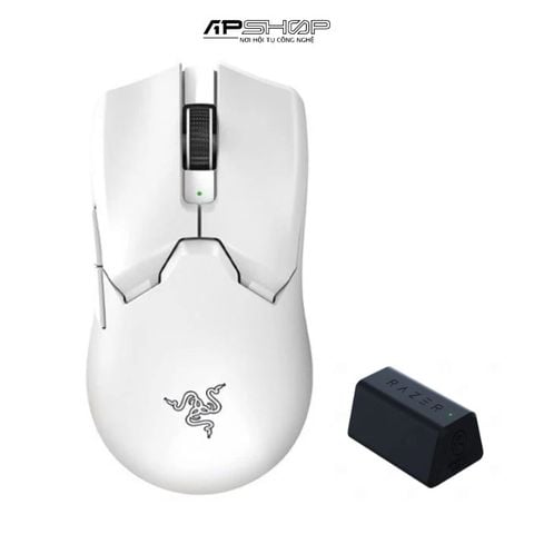 Combo Pro Gamer | Chuột Razer Viper V2 Pro White + Dongle Razer Hyper Polling