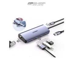 Bộ Chuyển Đổi UGREEN USB 3.0 to Gigabit + 3 x USB3.0 Converter Gray 60719