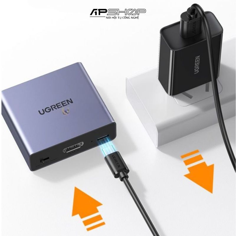 Cáp chuyển HDMI to HDMI + Audio và 1 cổng quang SPDIF 5.1 Ugreen 60649