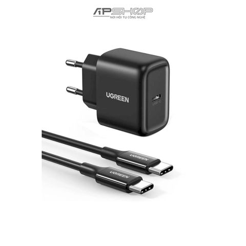 Cóc Sạc UGREEN PD Fast Charger+USB Cable EU 50581