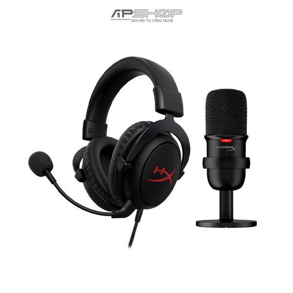 Combo HyperX SoloCast Streamer Starter Pack | HBNDL0001 | Chính hãng