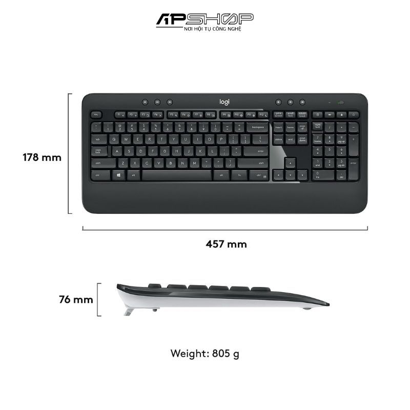 Combo phím chuột Logitech MK540 Advanced