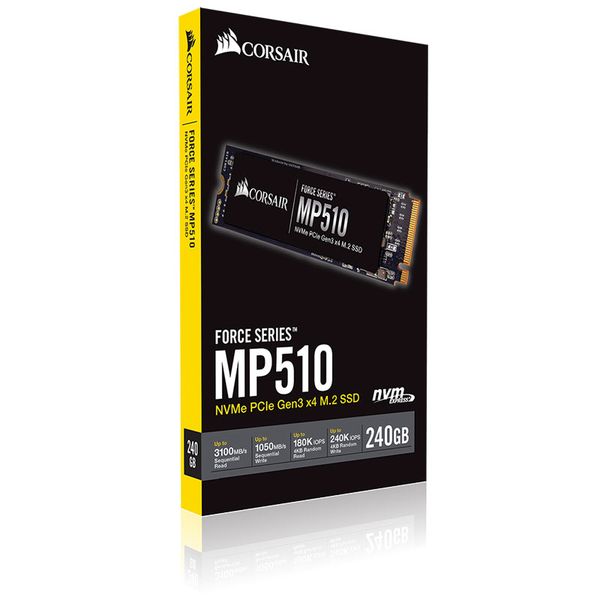 SSD Corsair MP510 240GB - Đọc 3,480mb/ s, Ghi 2.700mb/ s