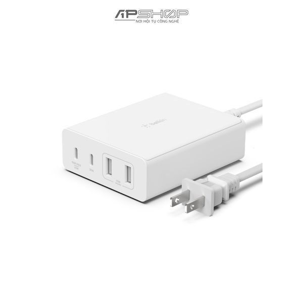 Củ sạc nhanh Belkin 108W, 2 x USB C PD + 2 x USB A GaN | Chính hãng