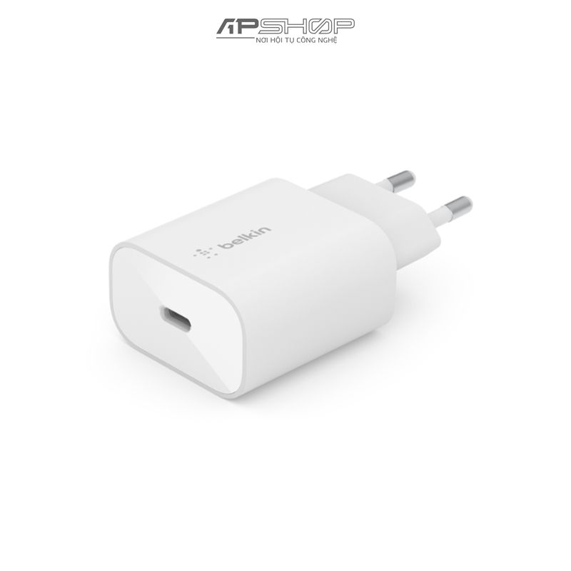 Củ sạc nhanh Belkin 25W USB-C PD Wall Charger V2 | Chính hãng