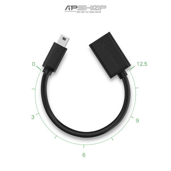 Đầu Chuyển UGREEN Mini USB Male to USB Female OTG Cable US249
