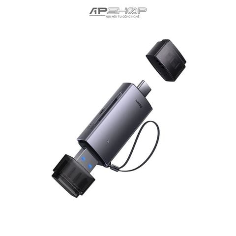Đầu đọc thẻ nhớ đa năng Baseus Lite Series USB A | to SD/ TF Card Reader Cho Smartphone/ Tablet/ Macbook/Laptop
