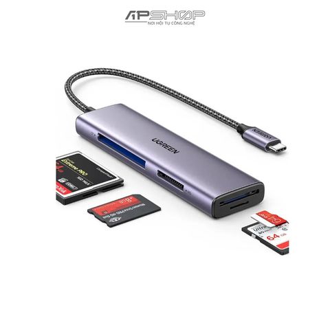 Đầu đọc thẻ nhớ UGREEN 4-in-1 USB-C Card Reader CM627