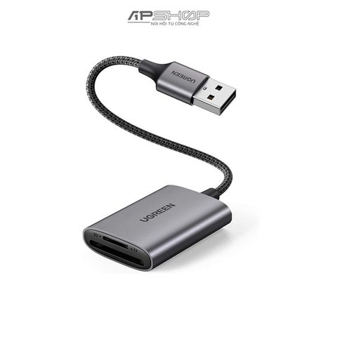 Đầu đọc thẻ nhớ UGREEN USB-A to SD/TF Memory Card Reader Alu Case CM401