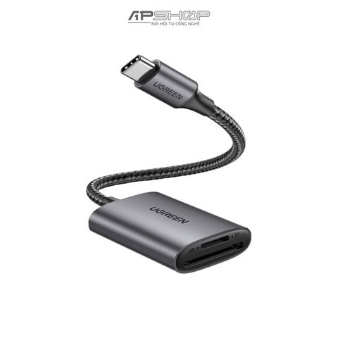 Đầu đọc thẻ nhớ UGREEN USB-C to SD/TF Memory Card Reader Alu Case CM401