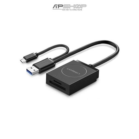 Đầu đọc thẻ nhớ USB 3.0 to TF+SD Card reader Black ABS CR127