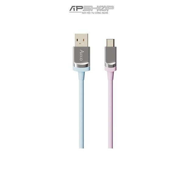 Dây Cáp Custom AKKO TOKYO Pink USB C | Chính hãng