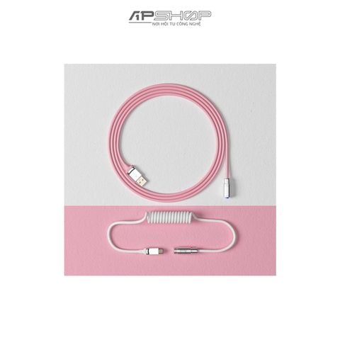 Dây Cáp Custom AKKO V2 Prunus Lannesiana USB C | Chính hãng