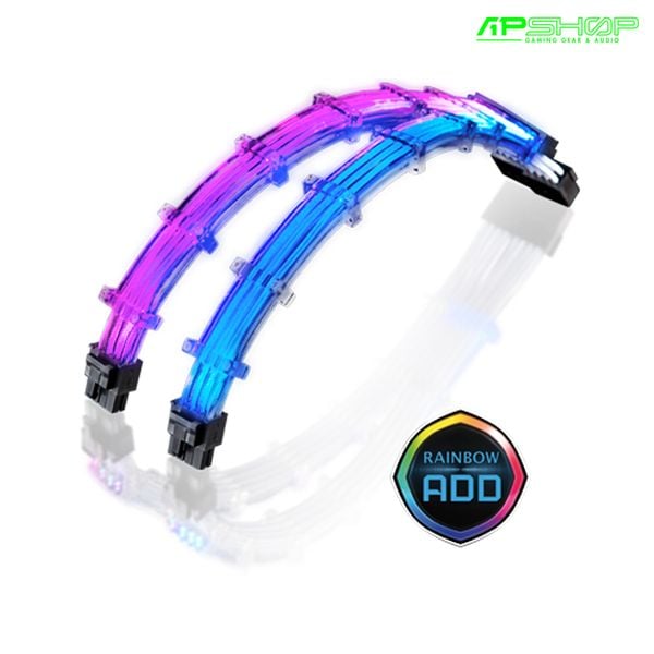 Dây Cáp Nguồn Nối Dài 8+8 Pin ATX RAIJINTEK FOS ADD CABLE RGB