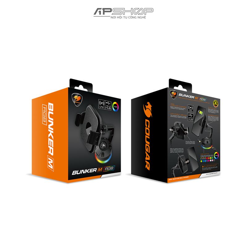 Đế Sạc Cougar Bunger M RGB Wireless Charging | Chính hãng