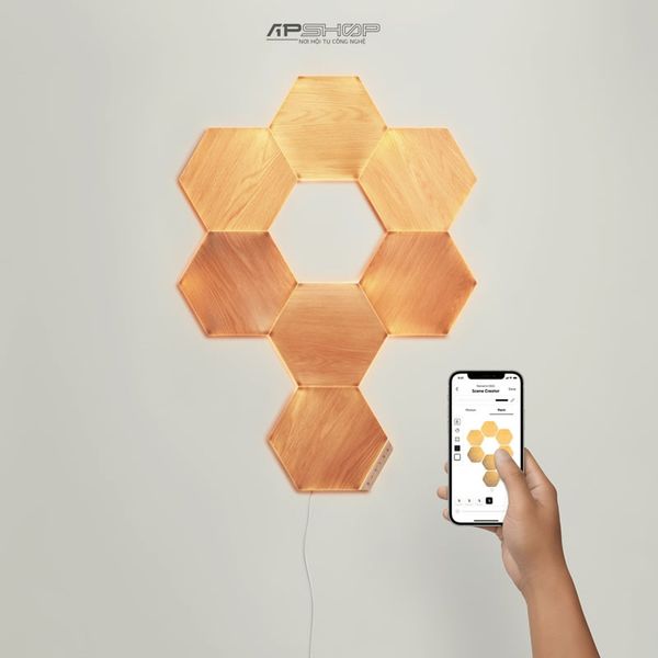 Đèn thông minh Nanoleaf Elements Hexagon Smarter Kit 7 Pack - Hàng chính hãng