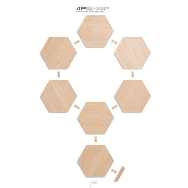 Đèn thông minh Nanoleaf Elements Hexagon Smarter Kit 7 Pack - Hàng chính hãng