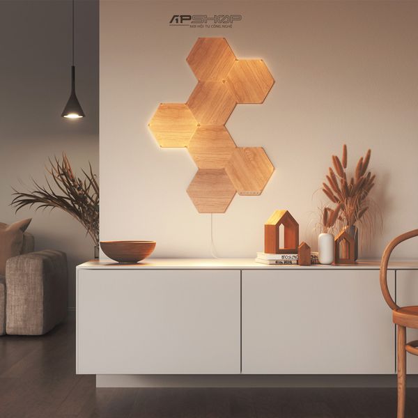 Đèn thông minh Nanoleaf Elements Hexagon Smarter Kit 7 Pack - Hàng chính hãng