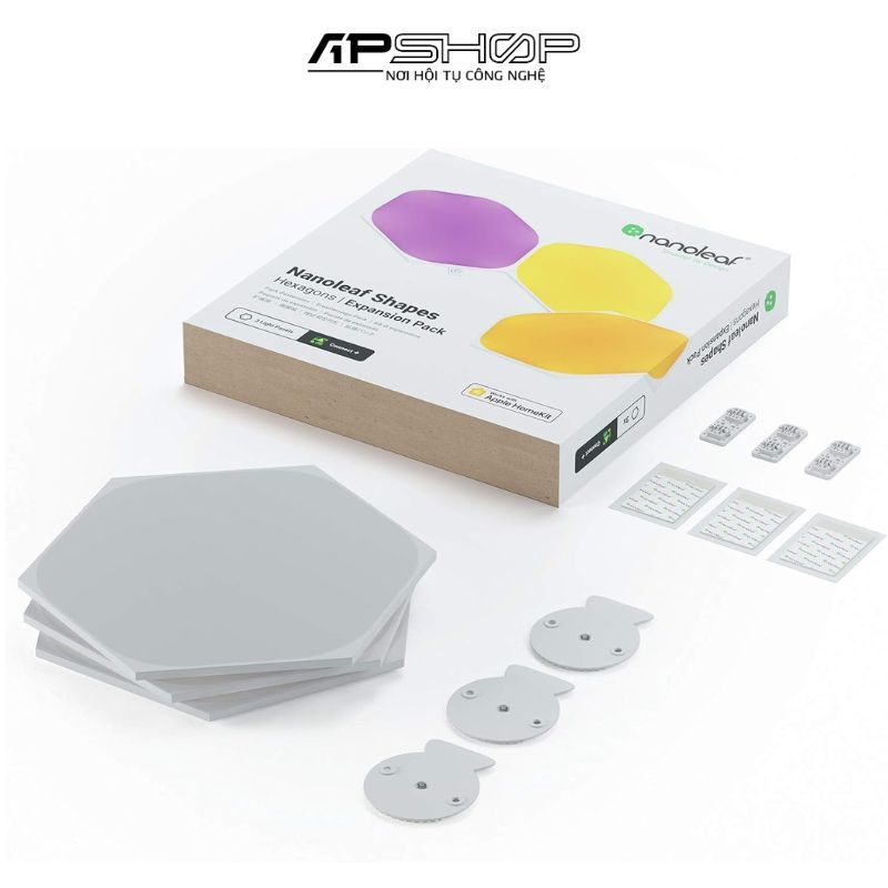 Đèn thông minh Nanoleaf Shapes Lục Giác 3 ô đèn (bộ mở rộng)