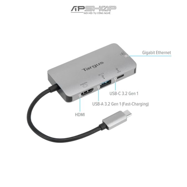 Hub USB C DP Alt Mode Single Video 4K HDMI Docking Station with 100W PD Pass-Thru Targus