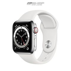 Silver - White Sport Band