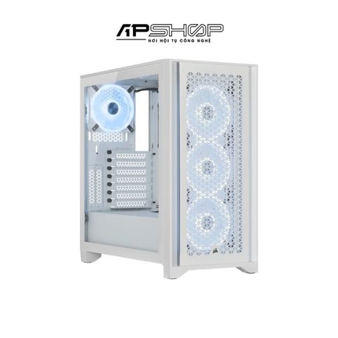Case Corsair ICUE 4000D Airflow RGB QL Edition True White  Chính hãng