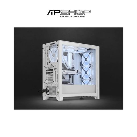 Case Corsair ICUE 4000D Airflow RGB QL Edition True White  Chính hãng