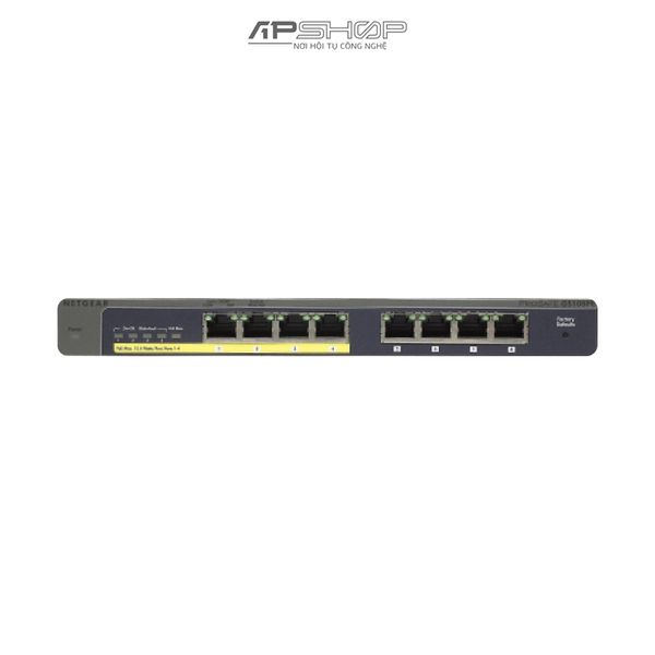 Switch Netgear GS108PE 8Port Gigabit Ethernet PoE Smart Managed Plus Switch with 4 Ports PoE - Hàng chính hãng