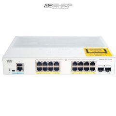 Switch Cisco 16x 10/100/1000 Ethernet PoE+ ports and 240W PoE budget, 2x 1G SFP uplinks - Hàng chính hãng