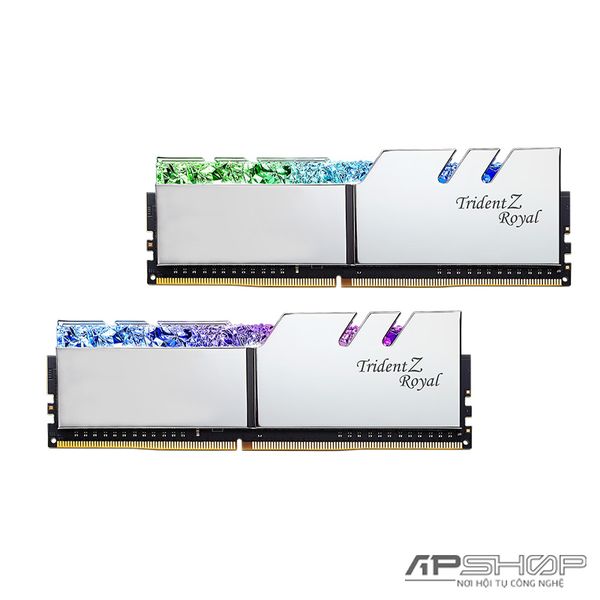 Ram GSKill Trident Z Royal 32GB 2x16GB Bus 3000 DDR4 - C16 - Silver