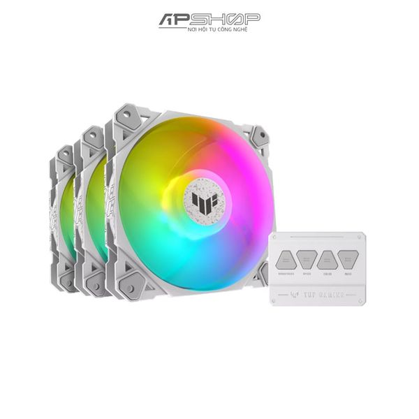 Fan ASUS TUF Gaming TF120 ARGB Fan - Triple Fan Kit with ARGB Controller | White