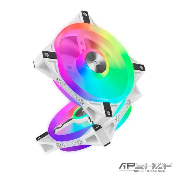 Fan Corsair iCUE QL120 RGB - Kit 3 Fan White