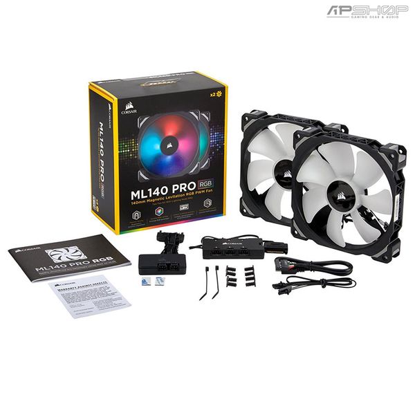 Fan Corsair ML140 RGB Led - Kit 2 Fan