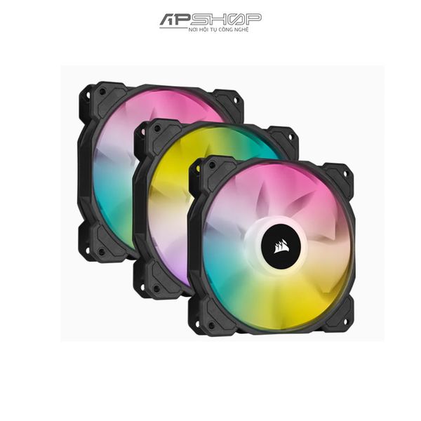 Fan Corsair 120mm SP120 RGB ELITE Kit 3 fan - Hàng chính hãng