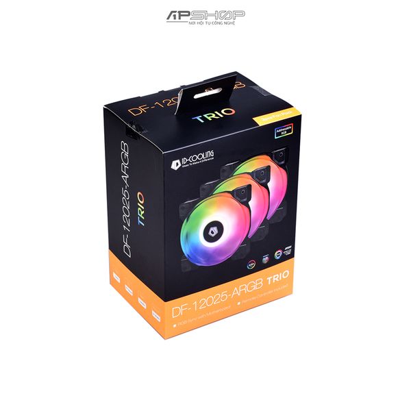 Fan IDCooling DF12025ARGB TRIO 3pcs pack Hàng chính hãng