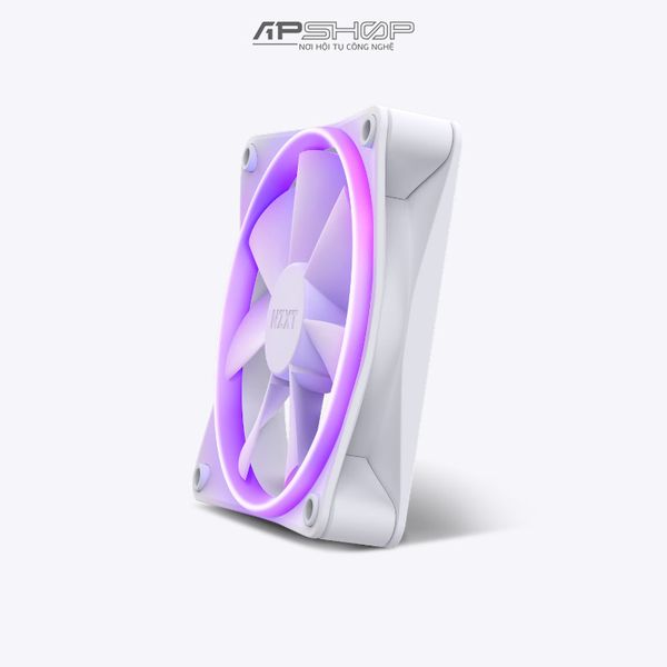 Fan NZXT F120 RGB Matte White 3 Fan 120mm | Chính hãng