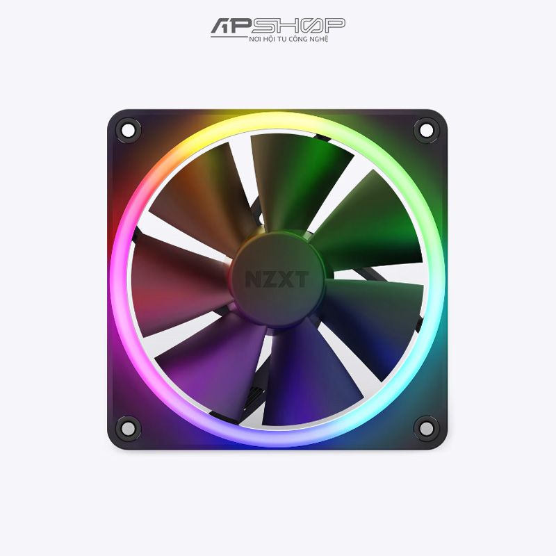 Fan NZXT F120 RGB Matte Black 3 Fan 120mm | Chính hãng
