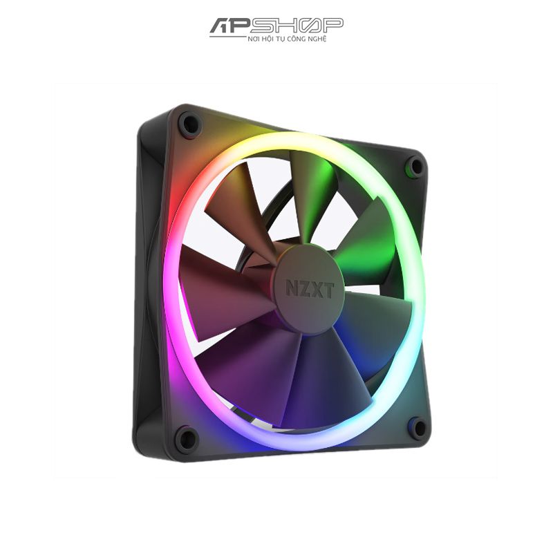 Fan NZXT F120 RGB Matte Black 3 Fan 120mm | Chính hãng