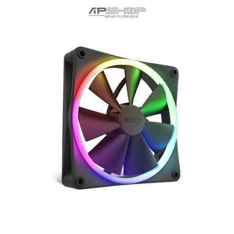 Fan NZXT F140 RGB Matte Black 2 Fan 140mm | Chính hãng