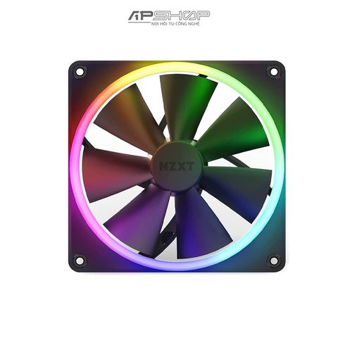 Fan NZXT F140 RGB Matte Black 2 Fan 140mm | Chính hãng