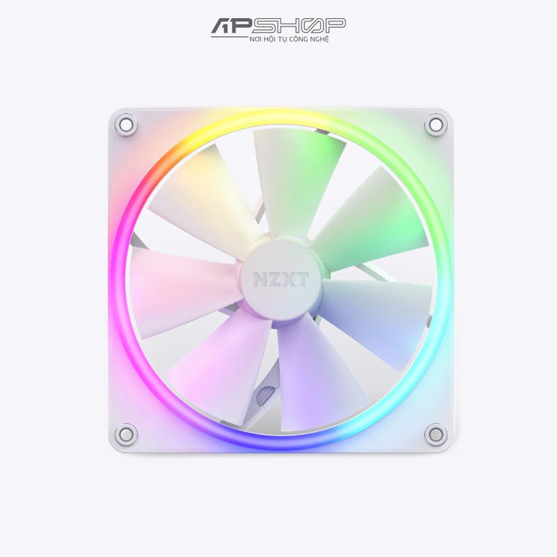 Fan NZXT F140 RGB Matte White 140mm | Chính hãng