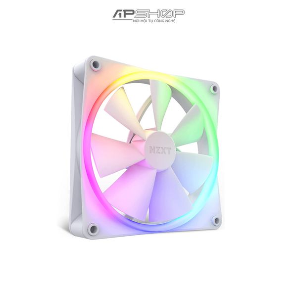 Fan NZXT F140 RGB Matte White 2 Fan 140mm | Chính hãng