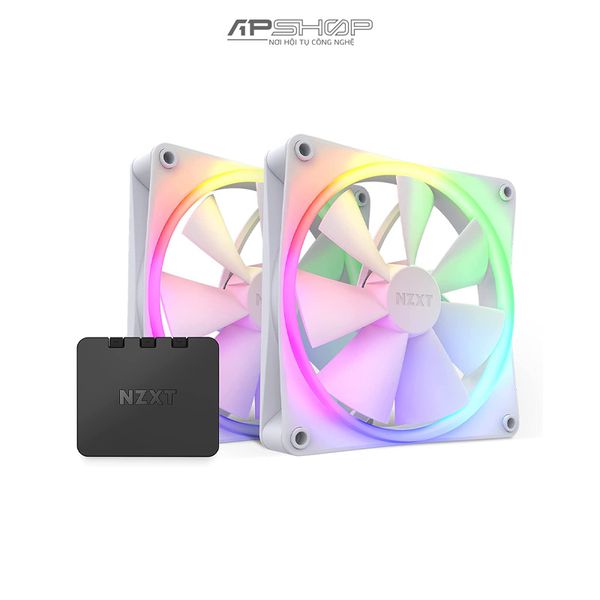 Fan NZXT F140 RGB Matte White 2 Fan 140mm | Chính hãng