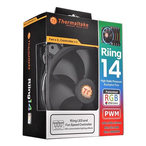 Fan Thermaltake Riing 14 Led RGB - Single Fan Pack