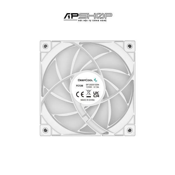 Fan DeepCool FC120(3 in 1) Kit 3 Fan ARGB White | Không hub | Chính hãng