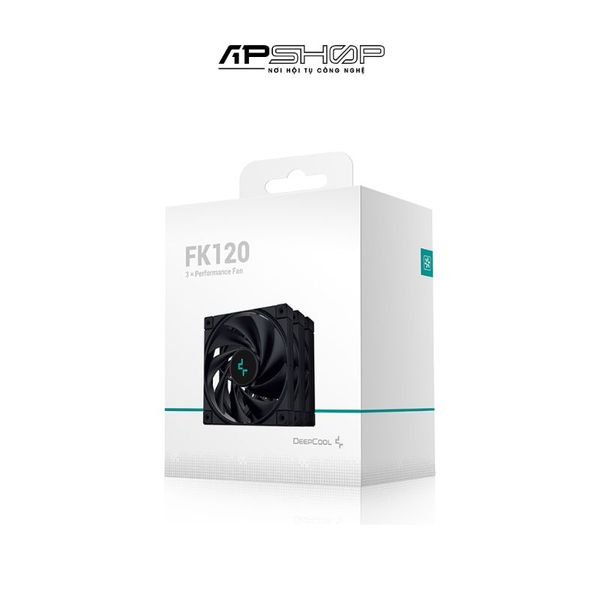 Fan DeepCool FK120(3 in 1) Black 3 Fan | Không hub | Chính hãng