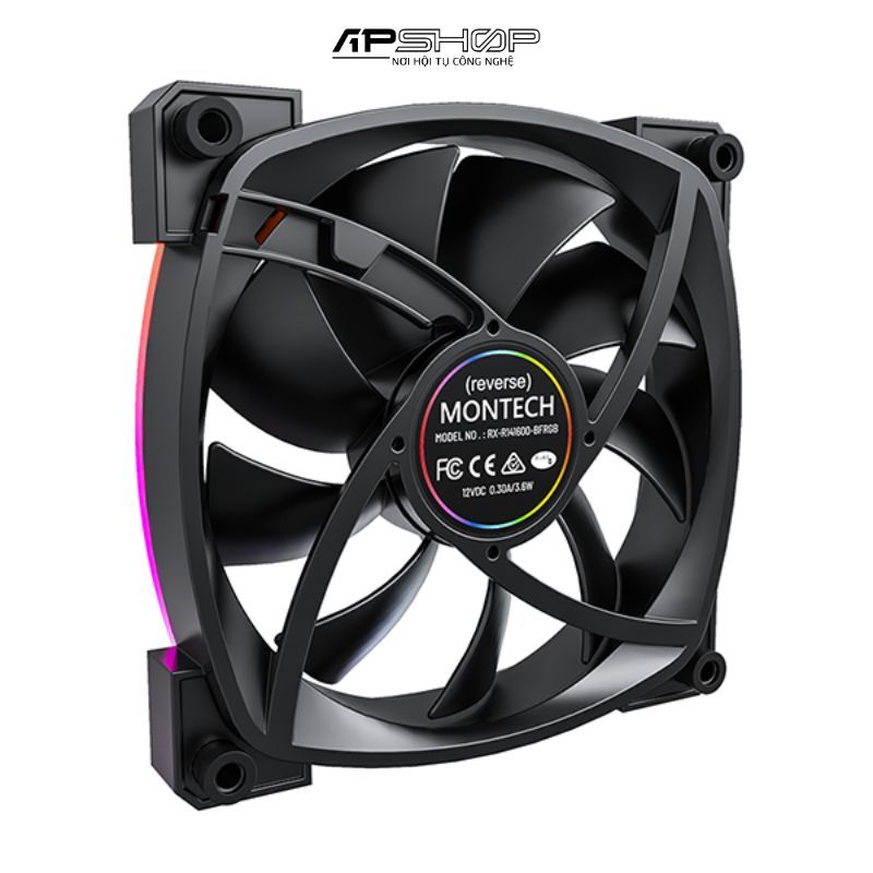 Fan Montech RX 140 PWM Black